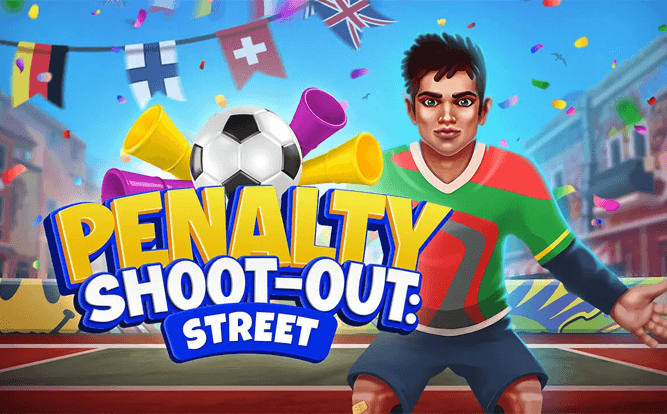 banner Penalty Shoot Out, o famoso jogo de pênaltis de cassino